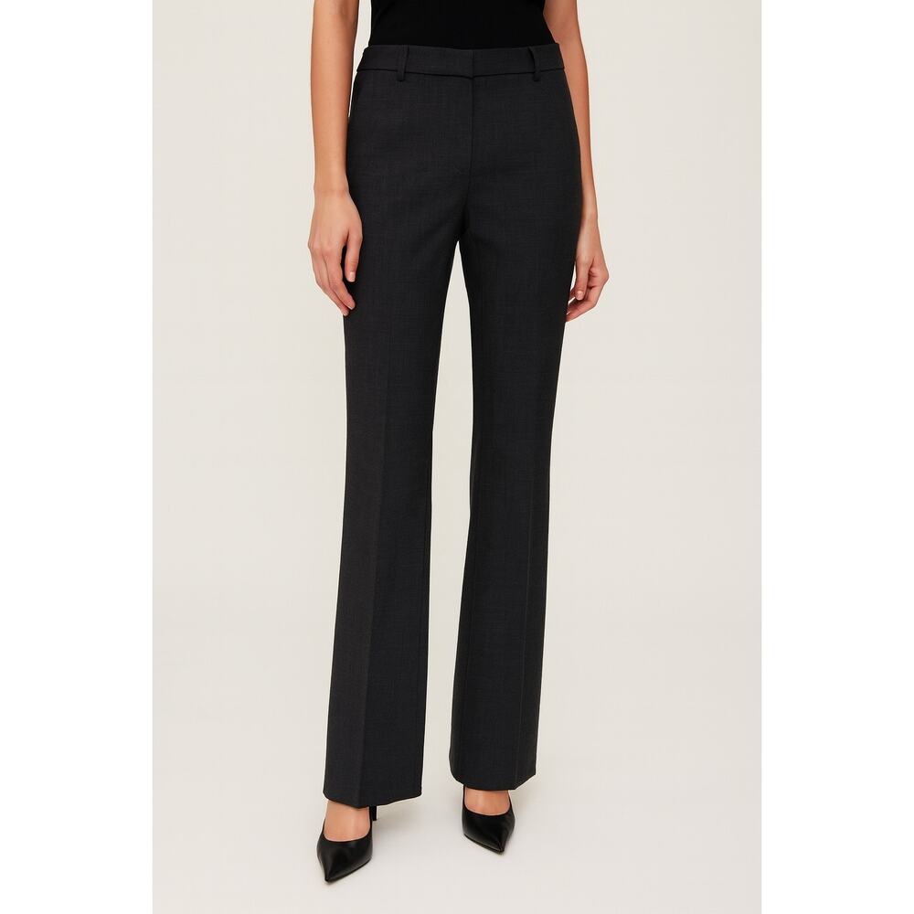 Theory Emery 2 Urban Trousers Charcoal Wool Blend